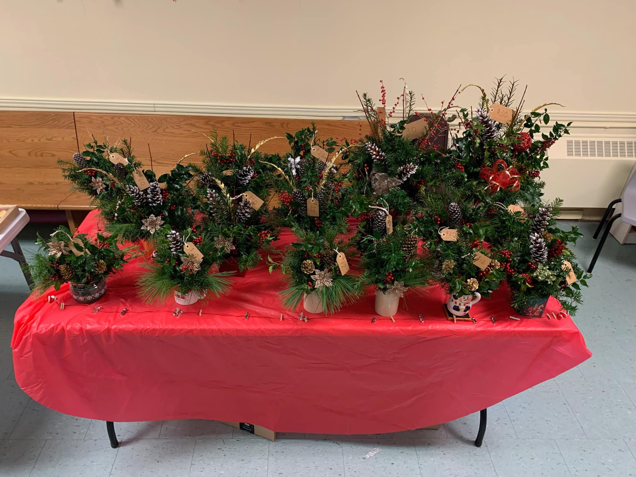 The St Luke's ACW held their
    annual Christmas Sale on November 30 in the Parish Hall.
    There was a great turn-out of folks taking advantage of
    great sales of new-to-you, Christmas ware, baked goods,
    a penny auction and a well stocked canteen and
    supporting St Luke's, $3,598.40 was raised.